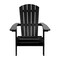 Flash Furniture All-Weather Folding Adirondack Chair in Black JJ-C14505-BLK-GG - alternate 2